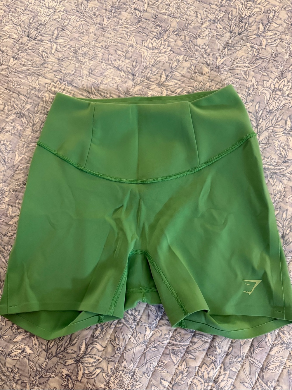 Gymshark Sculpt High-Waist Green Bike Shorts
